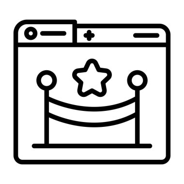 Olay Web simgesi, basit illüstrasyon