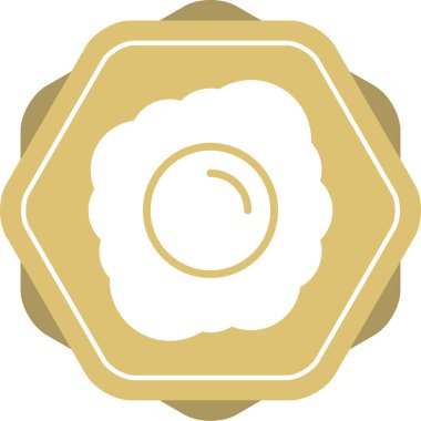 Yumurta simgesi tasarımının vektör çizimi