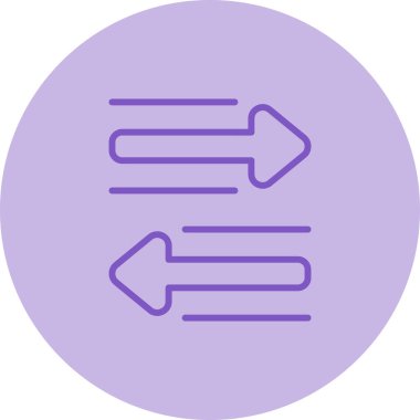 Genel Düz Simge Değiştir, okların vektör çizimi