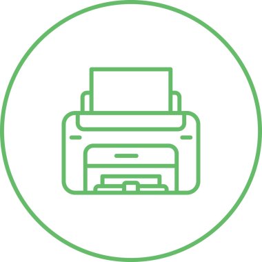 Lazer Yazıcı vektör simgesi basit illüstrasyon