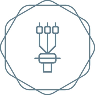 Kablo sonlandırma kolu, vektör illüstrasyonu 