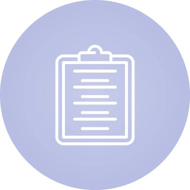 Yazı tahtası. Web simgesi basit illüstrasyon