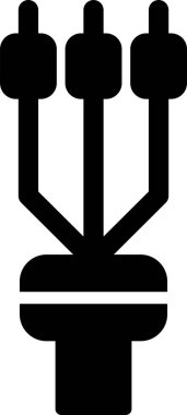 Kablo sonlandırma kolu, vektör illüstrasyonu 