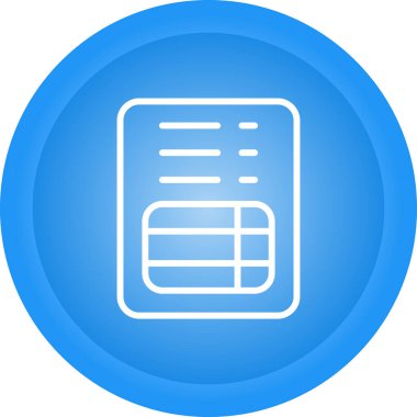 fatura simgesi, vektör illüstrasyonu basit tasarım