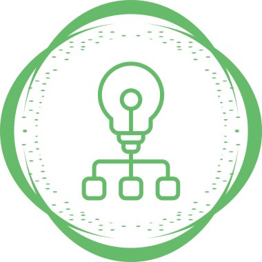 Bir fikrim var. Web simgesi basit illüstrasyon 