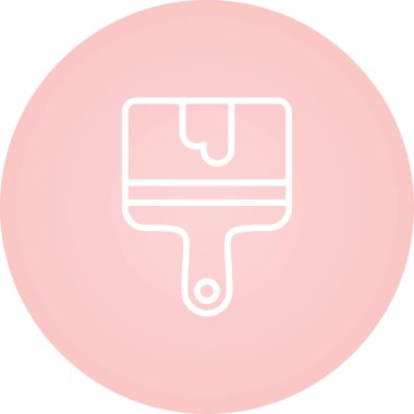boya fırçası ikonu. Web basit illüstrasyonu