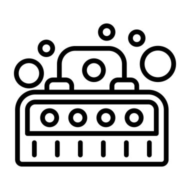 Kabarcık Makinesi simgesi, vektör illüstrasyonu  