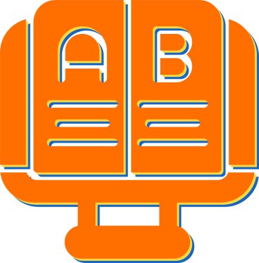 Test simgesinin vektör illüstrasyonu