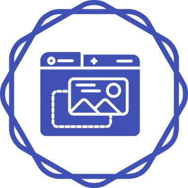  Resim simgesi. Grafiğin vektör illüstrasyonu