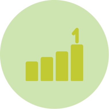 Birincilik simgesi, vektör çizimi 