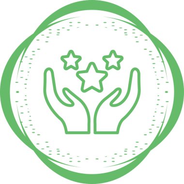 Glory web simgesinin vektör illüstrasyonu