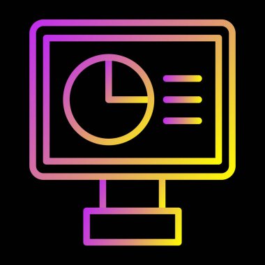Web simgesi, vektör illüstrasyonu izleniyor