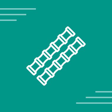 Bambu, ağ basit illüstrasyon