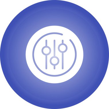 Eşitleyici modern simgenin vektör illüstrasyonu