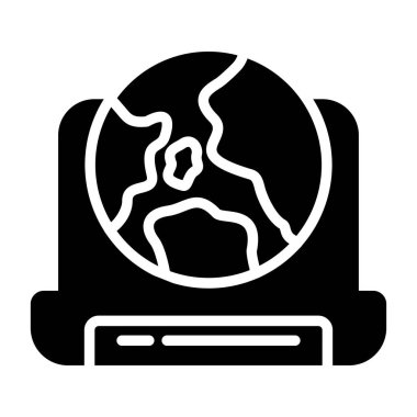 İnternet web simgesi, vektör tasarımı 