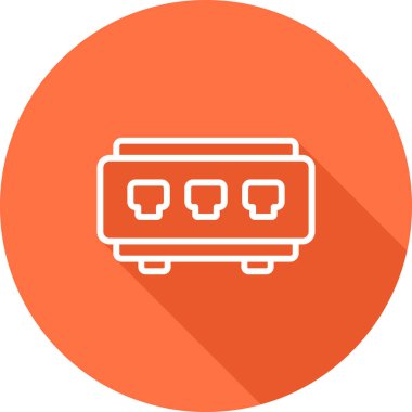 RF Yönlendirici Endüstriyel Ağ Anahtarı İletişim Vektörü Simgesi Tasarımı