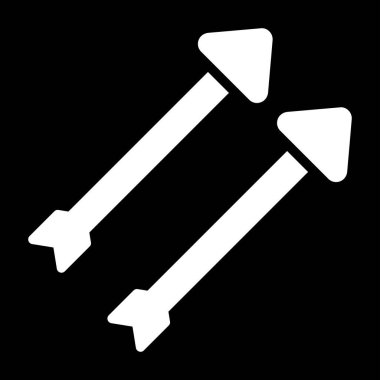 iki ok simge vektör çizim