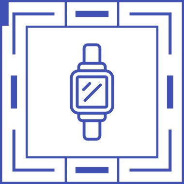 Modern Smartwatch simgesinin vektör çizimi    