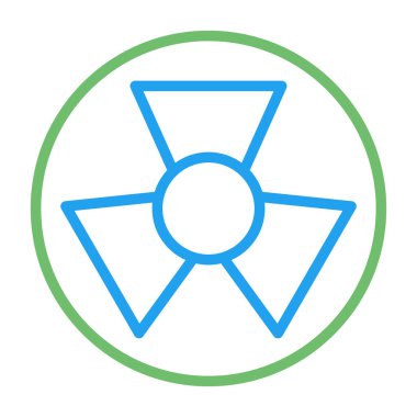 Radyasyon. Web simgesi basit illüstrasyon 