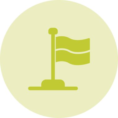 bayrak web simgesi, vektör illüstrasyonu