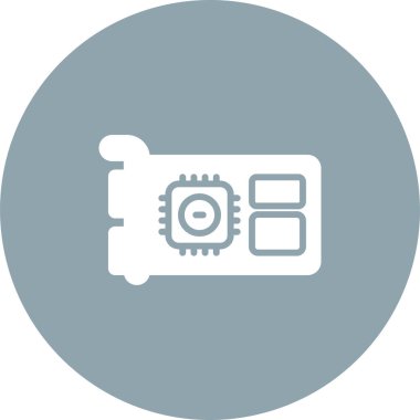 Gpu web simgesi vektör çizimi   