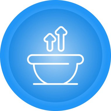 Çorba. Web simgesi basit tasarım