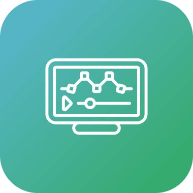 Modern görüntü düzenleme simgesinin vektör illüstrasyonu