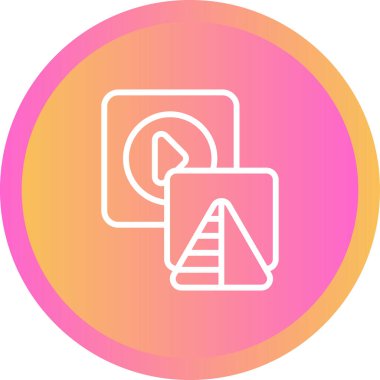 Keskinleştir. Web simgesi basit illüstrasyon