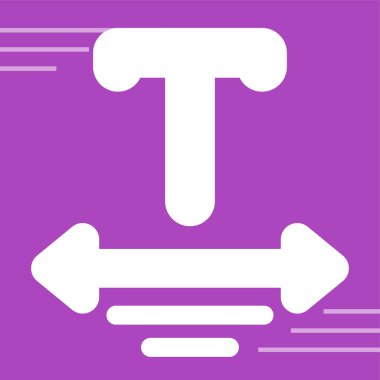 Metin simgesinin vektör illüstrasyonu