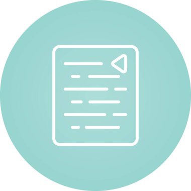 Belge. Web simgesi basit tasarım 