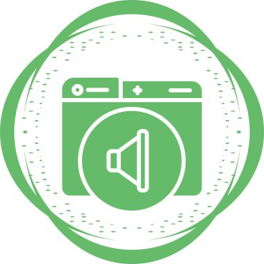 ses simgesi, vektör illüstrasyonu