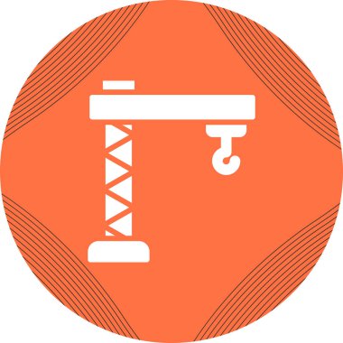 construction crane. web icon simple illustration