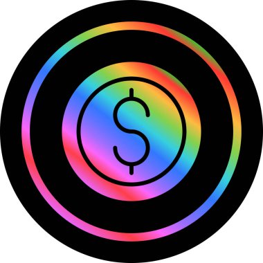Dolar simgesi vektör illüstrasyonu