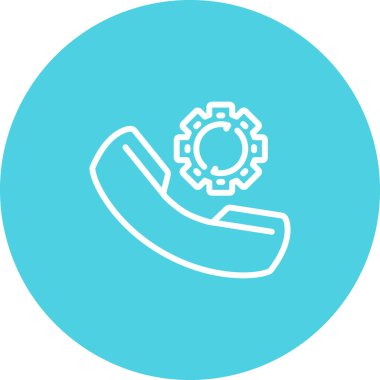 telefon arama simgesi, vektör illüstrasyonu 