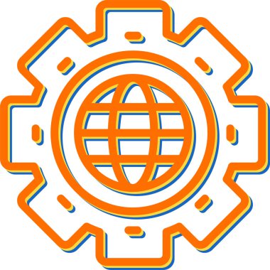 İnternet web simgesi, vektör tasarımı 