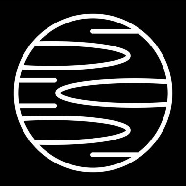 Gezegen simge vektör çizim 