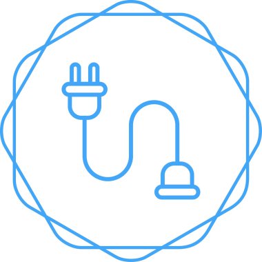 kablo bağlantı simgesi web illüstrasyonu