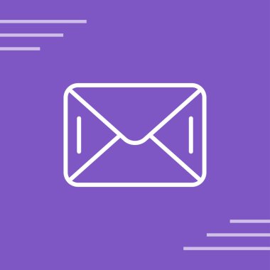 posta mektubu simgesi vektör illüstrasyon 