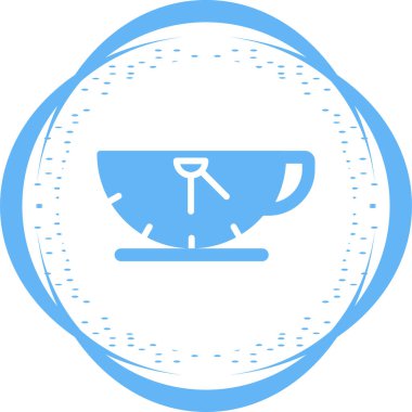 Kahve Saati simge vektör çizim 