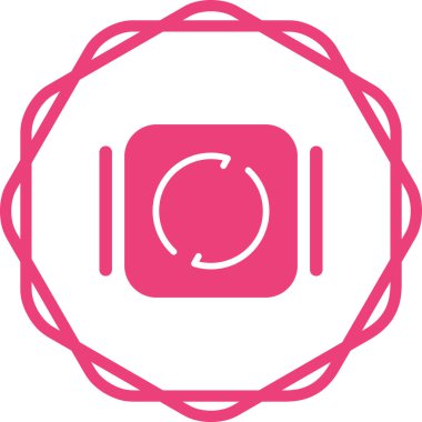 Yenile. Web simgesi basit illüstrasyon