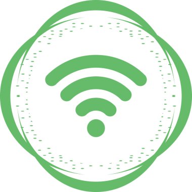 wifi sinyal ağ simgesi, vektör illüstrasyonu 