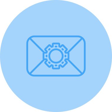 Zarf web simgesi, basit illüstrasyon