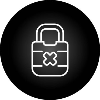 Web için asma kilit vektör simgesi