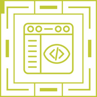 Moda biçimi izole edilmiş arkaplanda tarayıcı simgesi