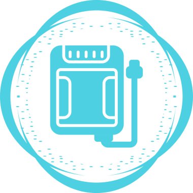 SSD simgesi. Katı eyalet sürüş işareti. Depolama diski sembolü. Vektör