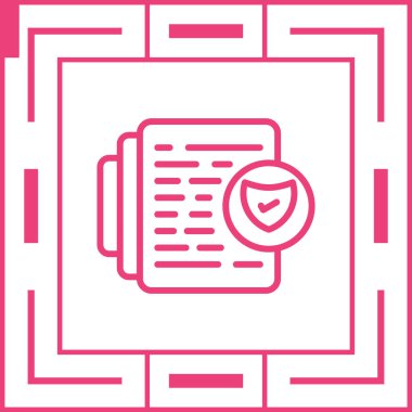 Belge Uyum simgesinin vektör illüstrasyonu