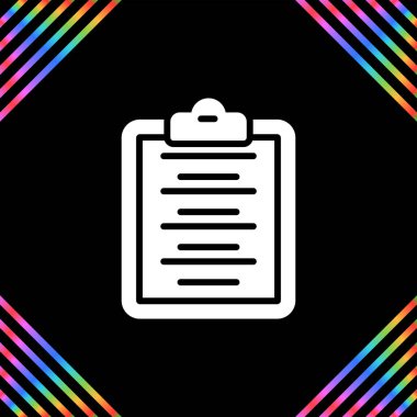 Yazı tahtası. Web simgesi basit illüstrasyon