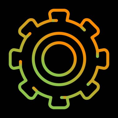 dişli web simge vektör çizim 