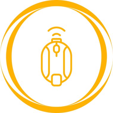 Kablosuz Fare simgesinin vektör çizimi