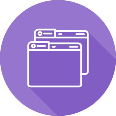 Windows web simgesi vektör çizimi 